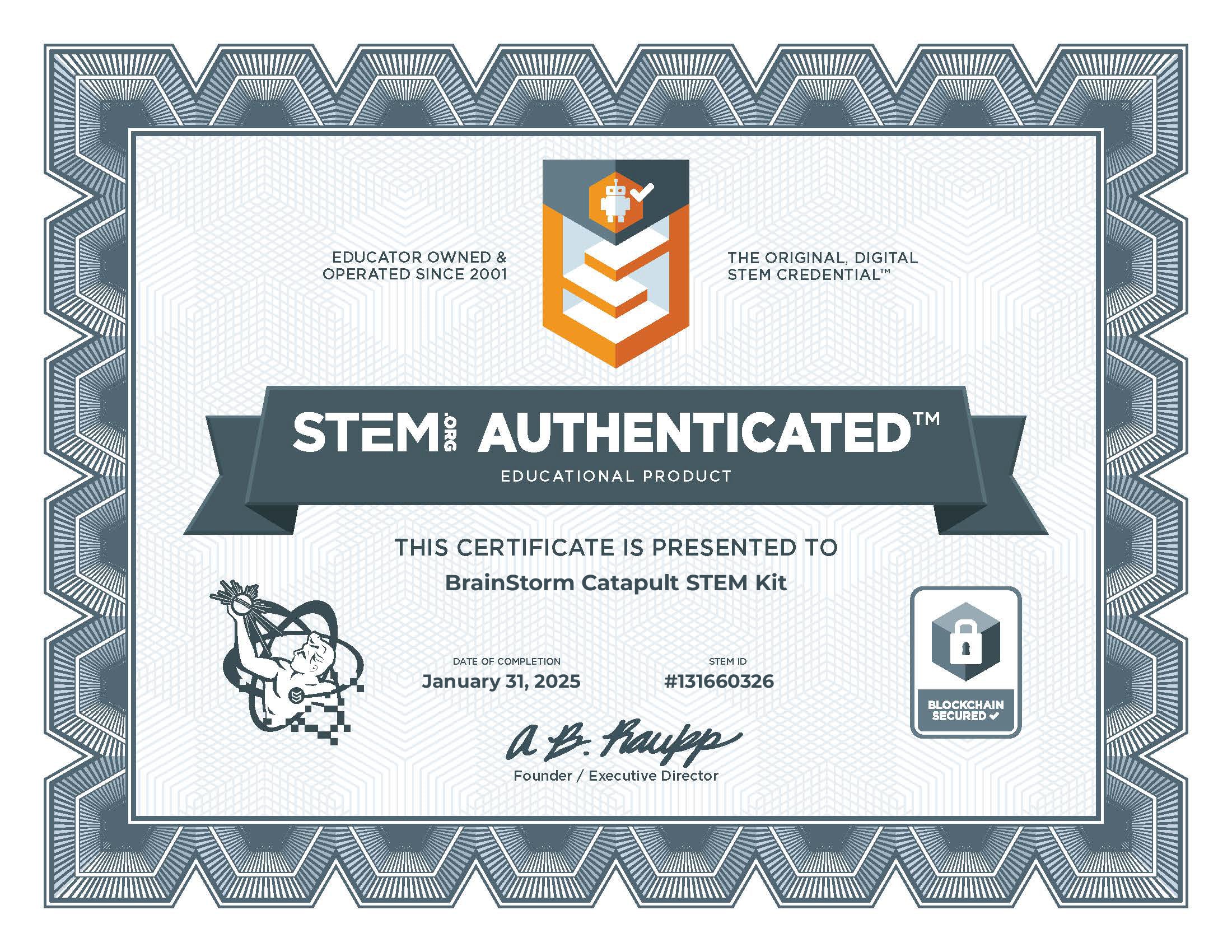 BrainStorm Catapult STEM Kit – Class Pack (10 Kits + Educator Guide)