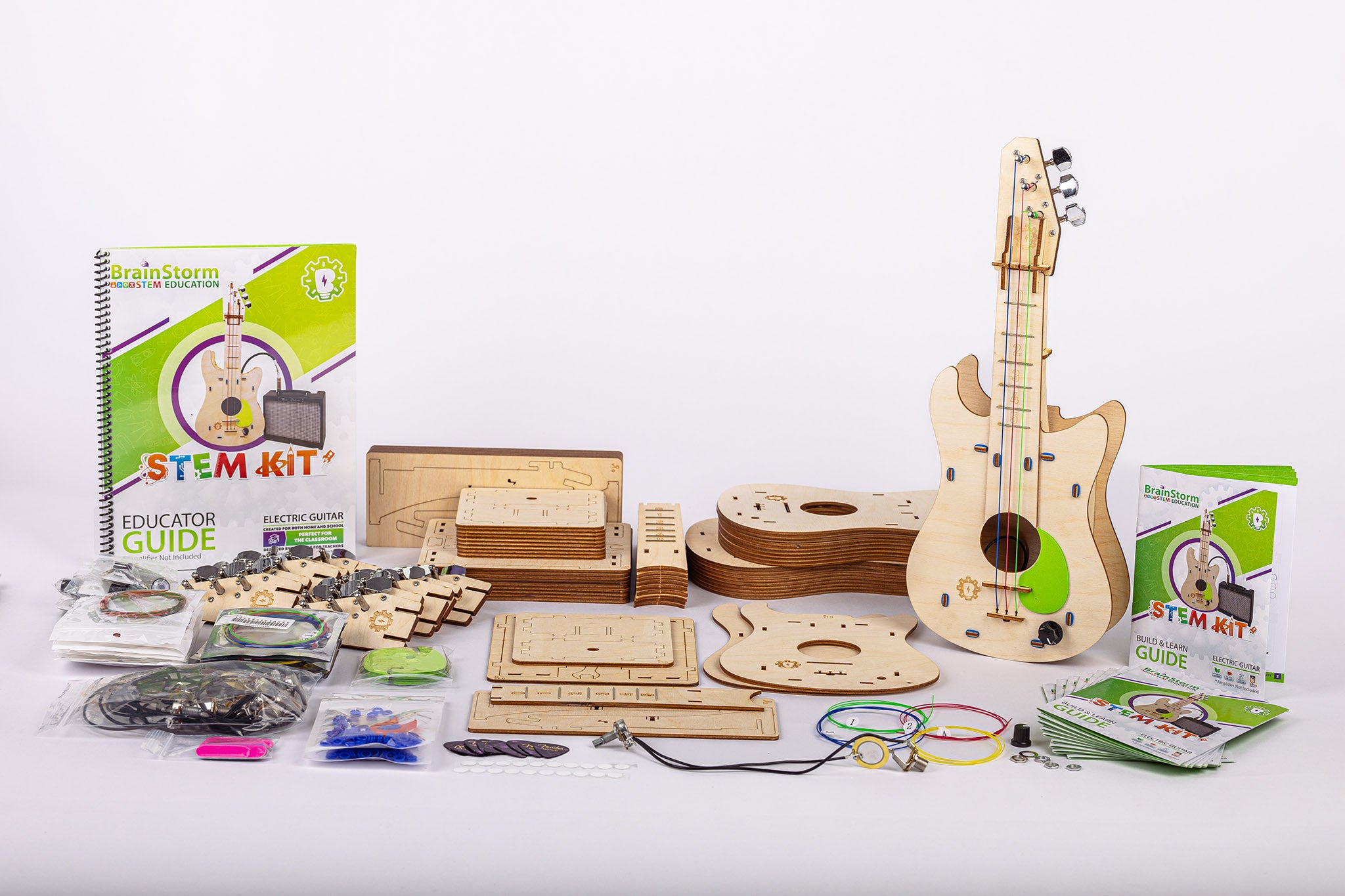 BrainStorm Electric Guitar STEM Kit - Class Pack (10 Kits + Educator Guide)