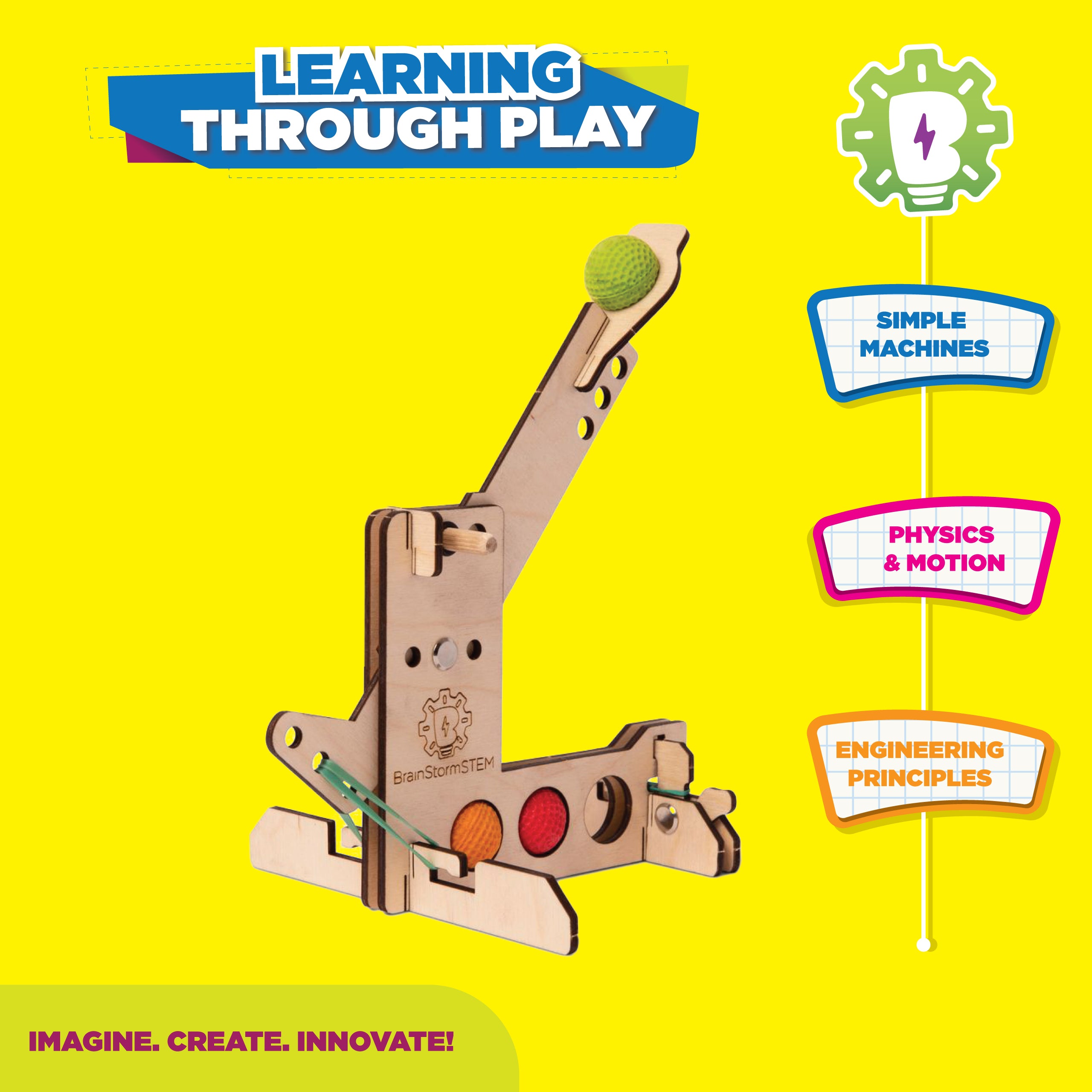 BrainStorm Catapult STEM Kit – Class Pack (10 Kits + Educator Guide)