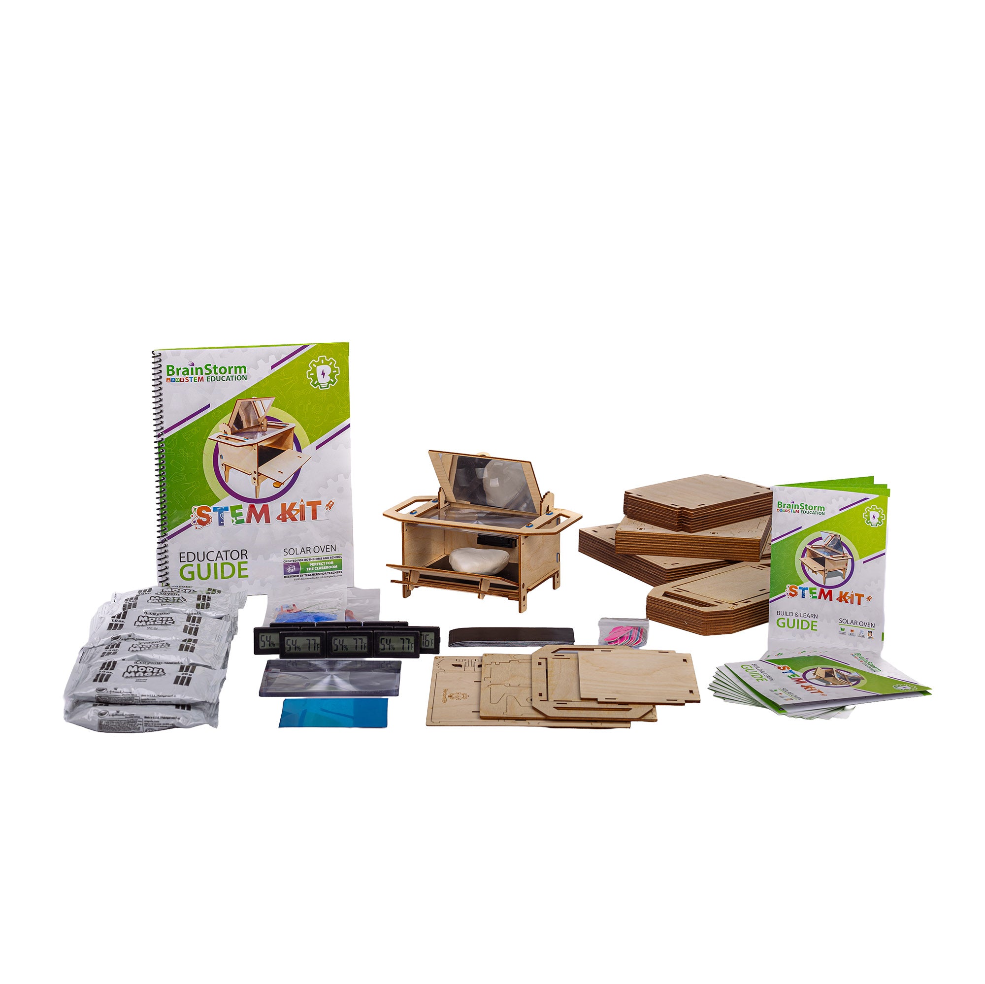 BrainStorm Solar Oven STEM Kit – Classpack (10 Kits + Educator Guide)